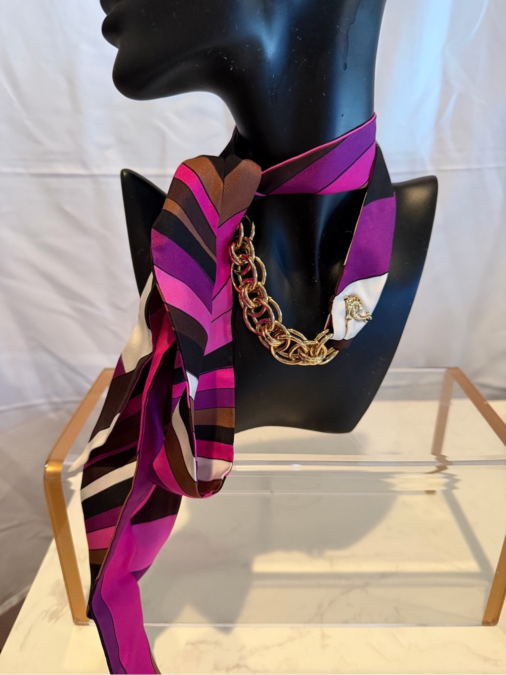 Pucci Silk Twill chain bandeau